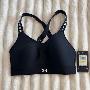 Under Armour Black Cross-Back Bra